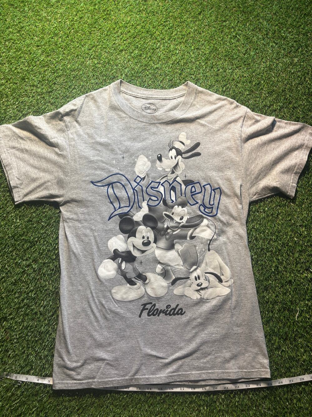 Disney World Florida Mickey and Friends Graphic Tee Gray M